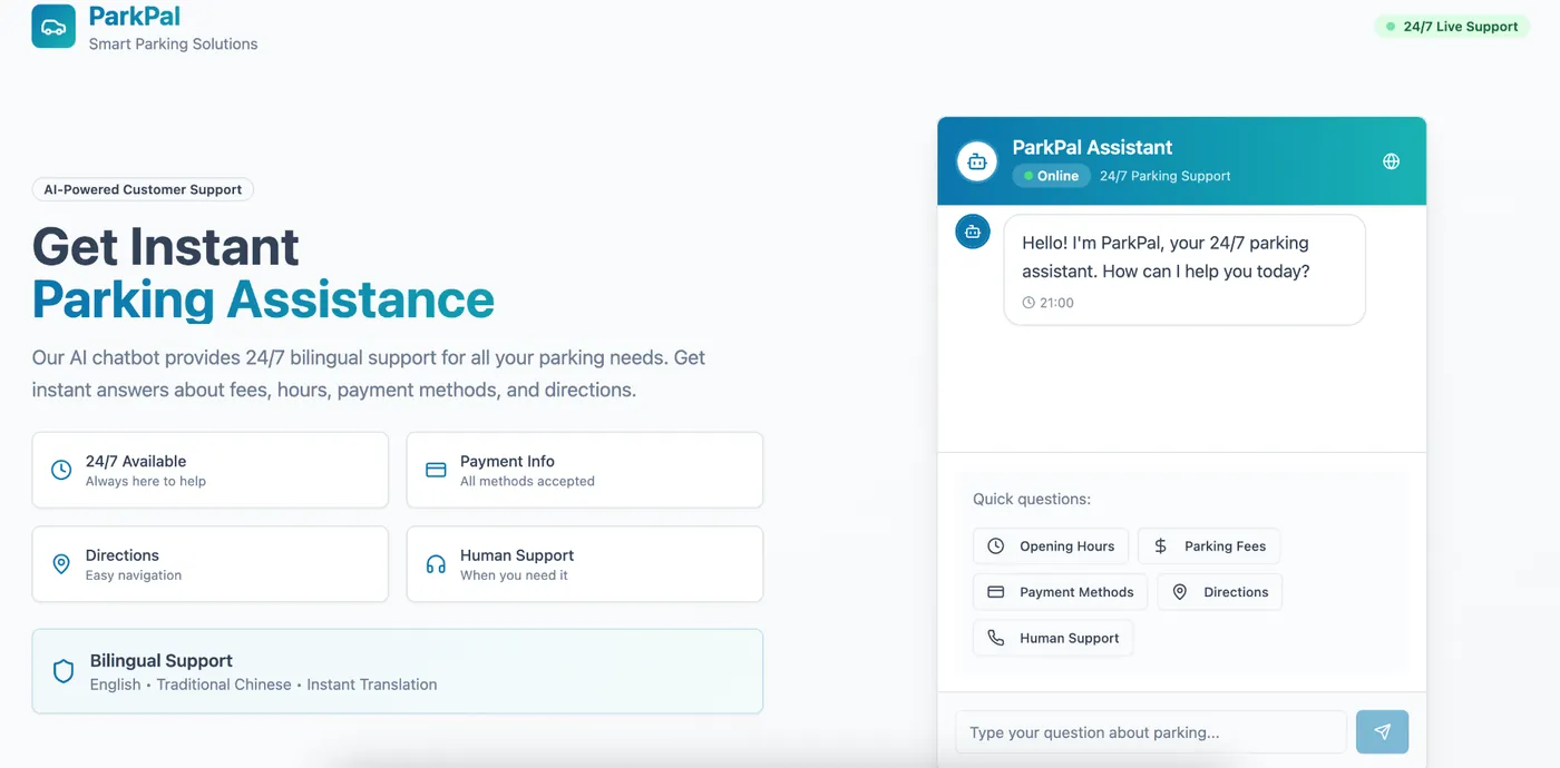 ParkPal Assistant Bot